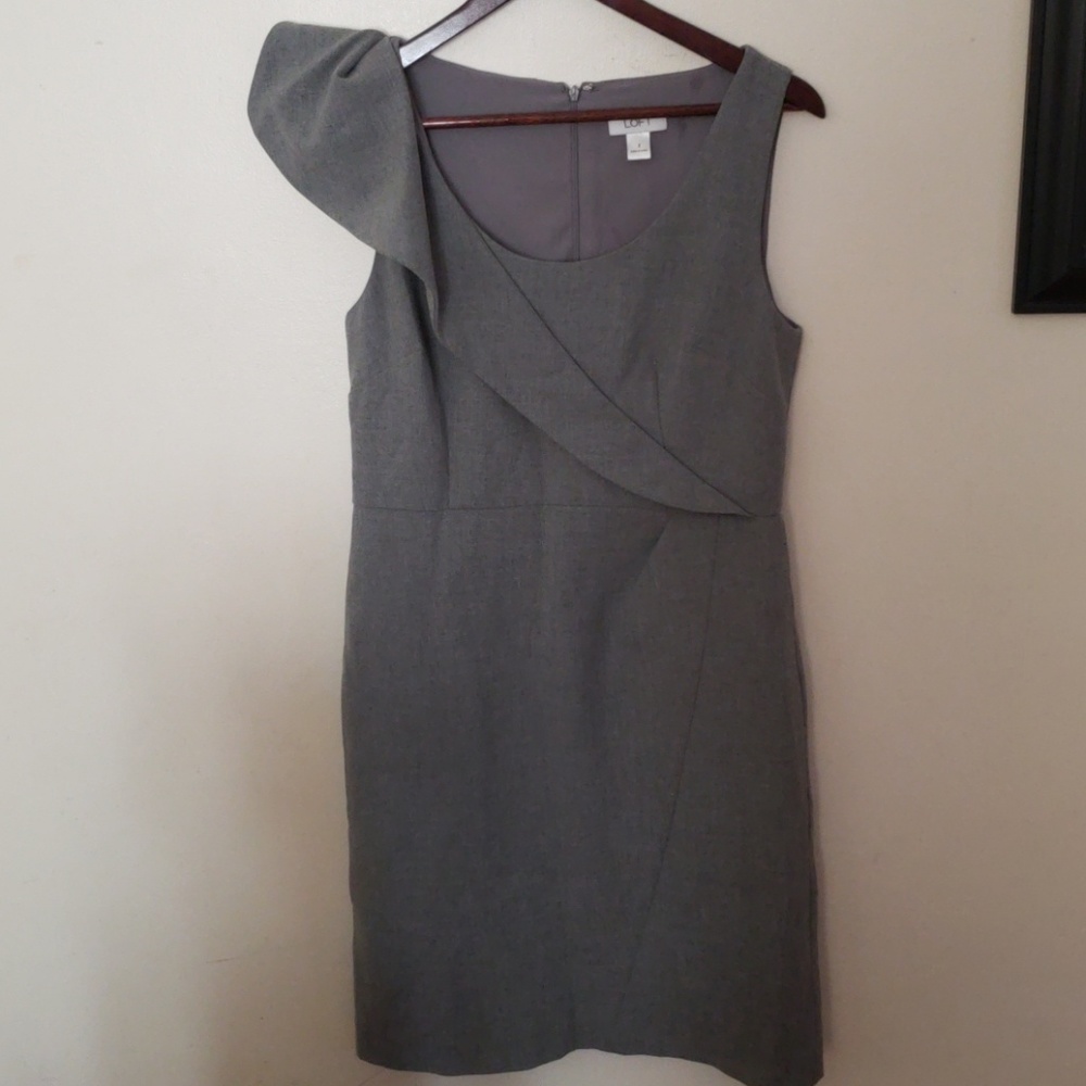 Loft Ruffle Shoulder Dress